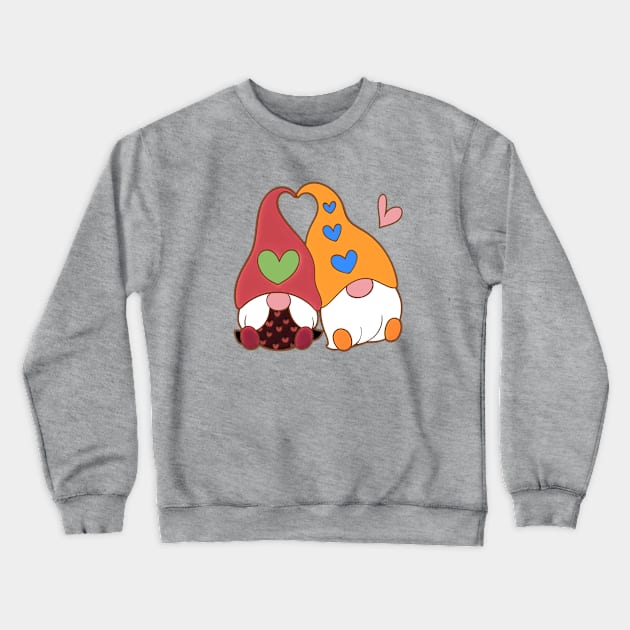 Gnome Love Crewneck Sweatshirt by AlondraHanley